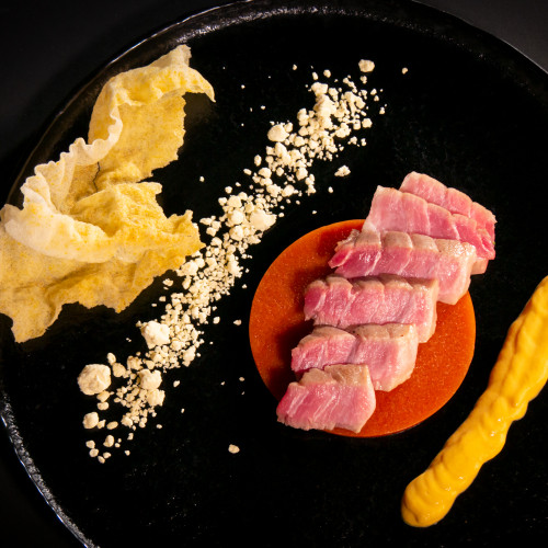 Торо (корем  от риба тон) с моркови